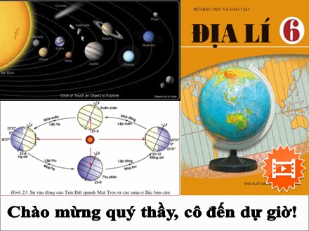 Bài giảng Địa lí Lớp 6 - Bài 8: Sự chuyển động của Trái Đất quanh Mặt Trời - Trường THCS Quách Văn Phẩm