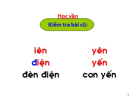 Bài giảng Tiếng Việt Lớp 1 - Bài 50: Uôn, ươn, chuồn, vươn