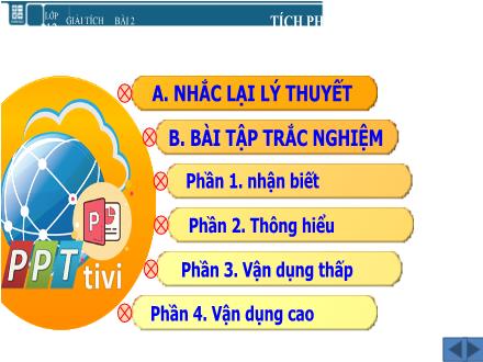 Bài giảng Giải tích Lớp 12 - Bài 2: Tích phân