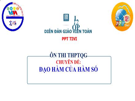 Bài giảng Toán Lớp 11 - Chương V, Bài 2: Quy tắc tính đạo hàm