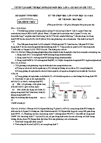 Bộ đề thi học sinh giỏi môn Hóa học Lớp 9 (Có đáp án)