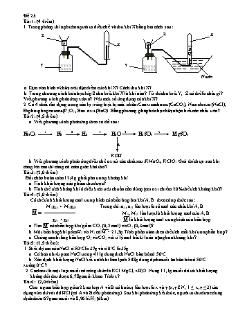 Đề ôn luyện thi học sinh giỏi cấp huyện môn Hóa học Lớp 8 - Đề 13 (Có đáp án)