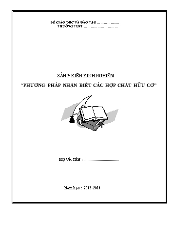 SKKN Phương pháp nhận biết các hợp chất hữu cơ