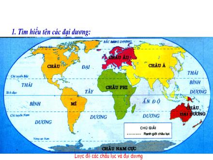 Bài giảng Địa lí 5 - Bài 28: Các đại dương trên thế giới