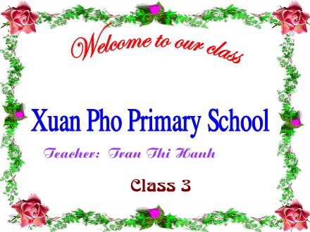 Bài giảng Tiếng Anh 3 - Unit 10: What do you do at break time? - Năm học 2021-2022 - Tran Thi Hanh