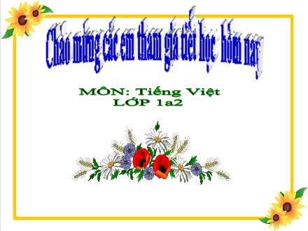 Bài giảng Tiếng Việt 1 - Bài 57: Anh, ênh, inh