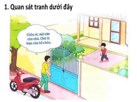 Bài giảng Tiếng Việt 1 - Bài: Khi mẹ vắng nhà