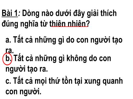 Bài giảng Tiếng Việt 5 (Luyện từ và câu) - Mở rộng vốn từ: Thiên nhiên