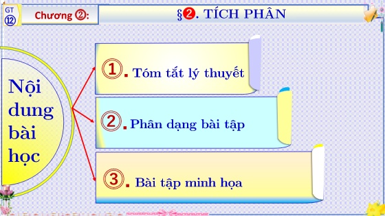 Bài giảng Toán 12 - Chương 2, Bài 2: Tích phân