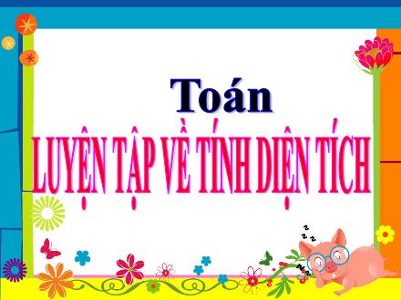 Bài giảng Toán 5 - Luyện tập về tính diện tích
