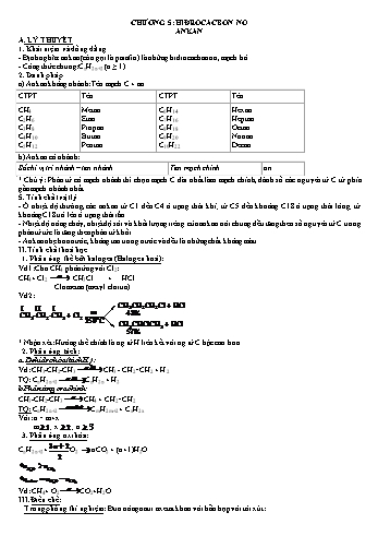 Bài tập thực hành môn Hóa học Lớp 11 - Chương 5+6