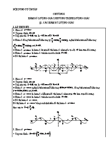 Bài tập thực hành Toán 10 - Tuần 1+2 - Chương I: Hàm số lượng giác. Phương trình lượng giác