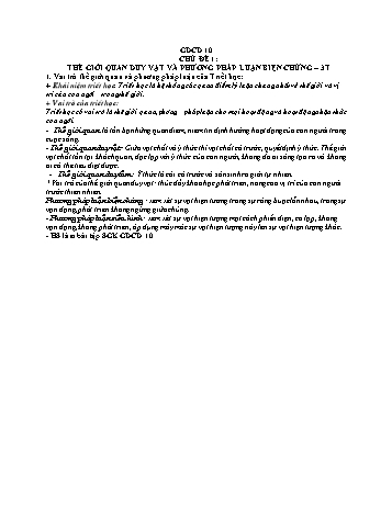 Đề cương ôn tập môn Giáo dục công dân Trung học phổ thông