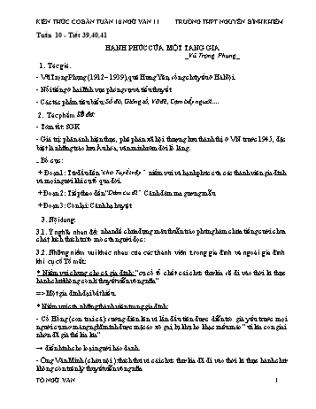 Đề cương ôn tập môn Ngữ Văn 11 - Tuần 11 - Tiết 39+40+41 - Trường THPT Nguyễn Bỉnh Khiêm