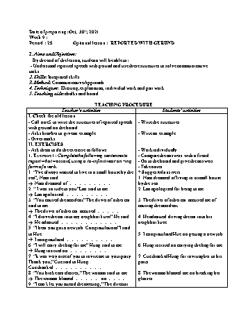 Đề cương ôn tập Tiếng Anh 11 - Tuần 9 - Period 25