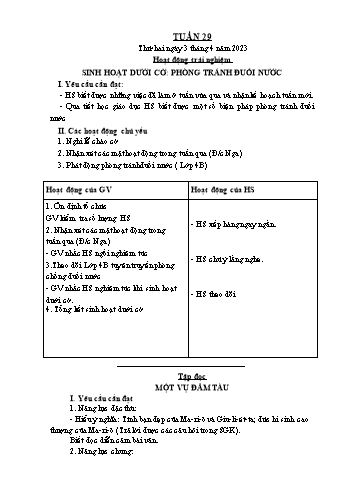 Giáo án các môn Lớp 5 - Tuần 29 - Năm học 2022-2023