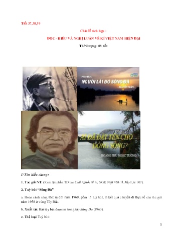 Giáo án Ngữ Văn Lớp 12 - Tuần 13 - Tiết 37+38+39